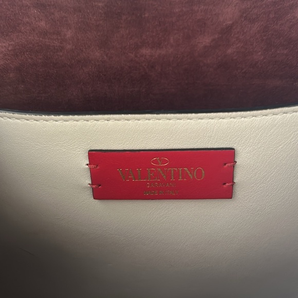 VALENTINO GARAVANI The Rope White Fringe Leather Shoulder Bag - Picture 8 of 10